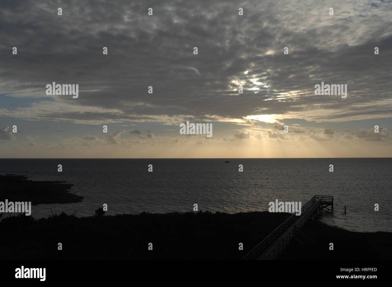 sunset over Pamlico Sound, Outer Banks, North Carolina Stock Photo Alamy