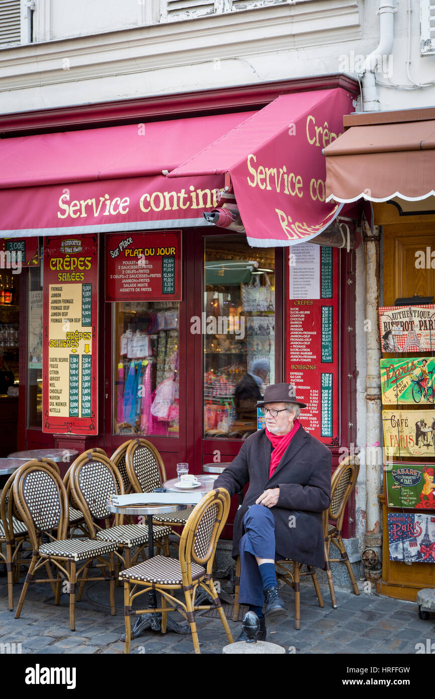 Man france traditional cafe man hi-res stock photography and images - Alamy