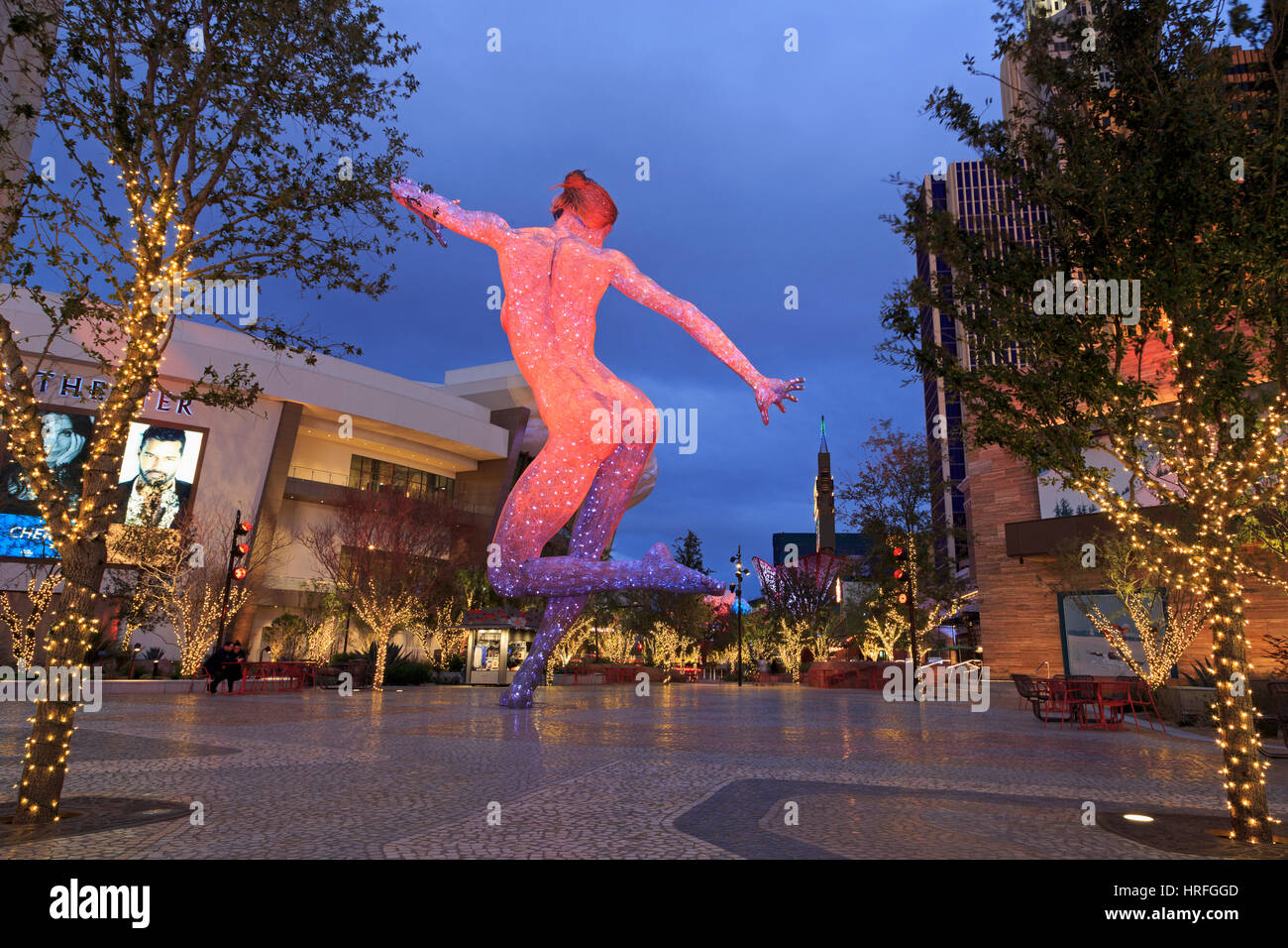 Bliss Dance Sculpture at The Park, Las Vegas, Nevada, USA Stock Photo