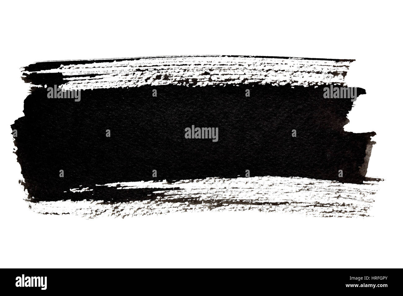 Black brush strokes isolated on the white background Stock Photo - Alamy