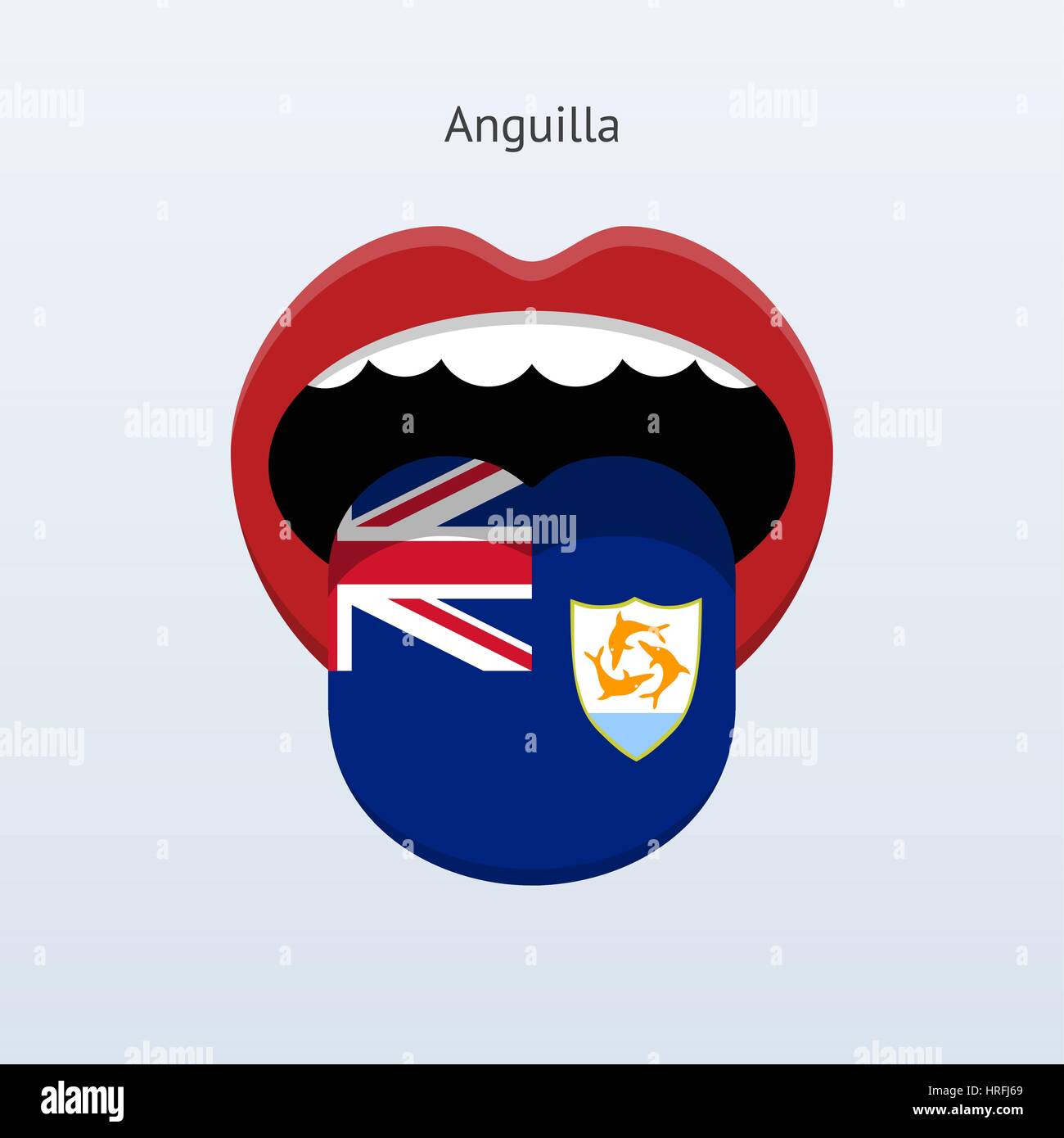 Anguilla language. Abstract human tongue. Vector illustration Stock Vector Image & Art Alamy