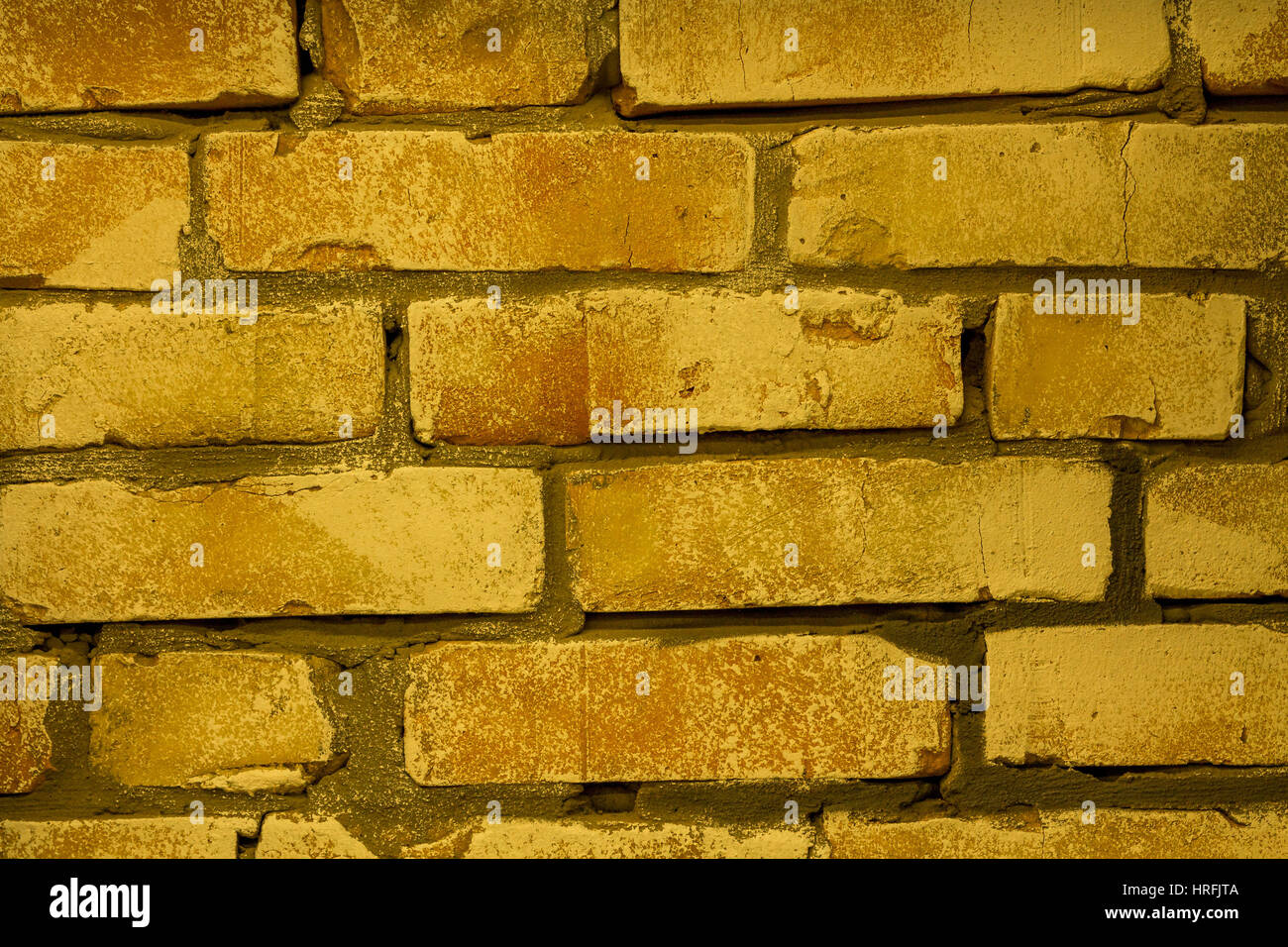 Brick wall. Brick background. The warm tone. Stock Photo