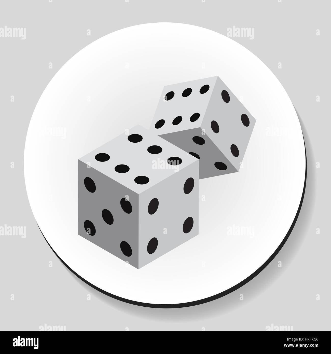 Dice Roll Vector Art PNG, Two Rolling White Dice Icon Flat Style, Style  Icons, White Icons, Dice Icons PNG Image For Free Download