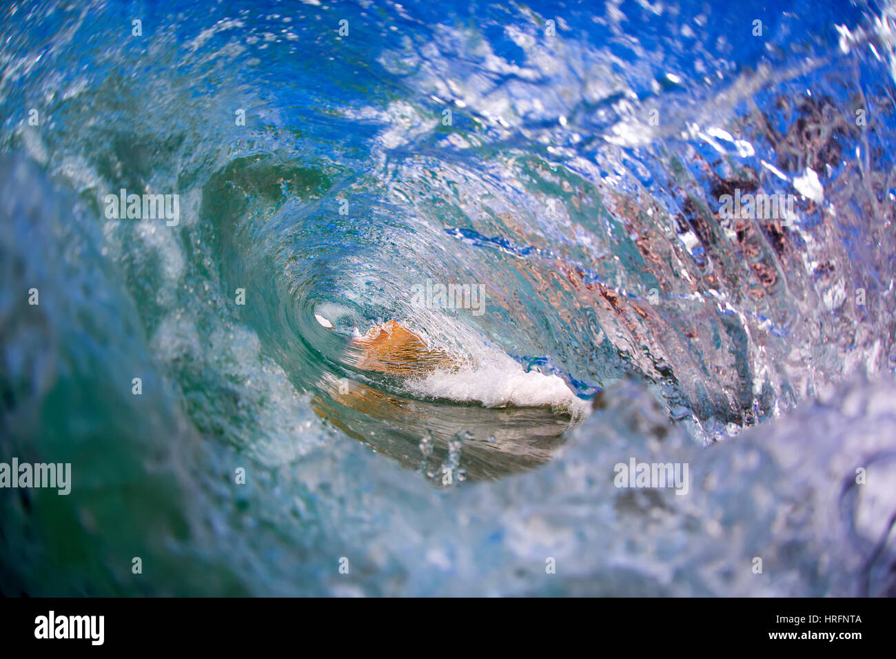 Crashing wave on a Sydney beach Australia Stock Photo