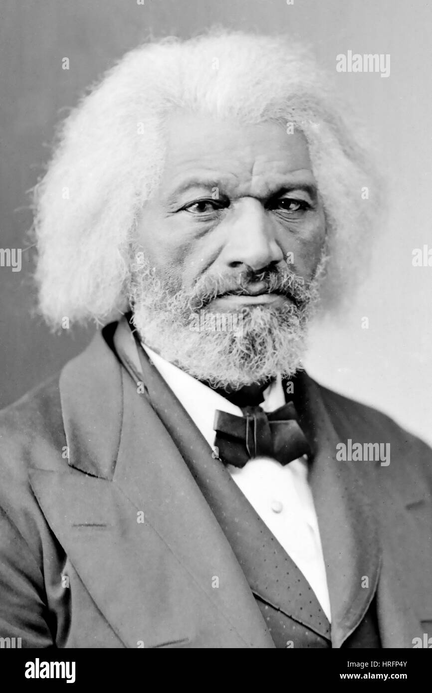 FREDERICK DOUGLASS (1818-1895) Afro-American politician and abolitionist about 1875 Stock Photo