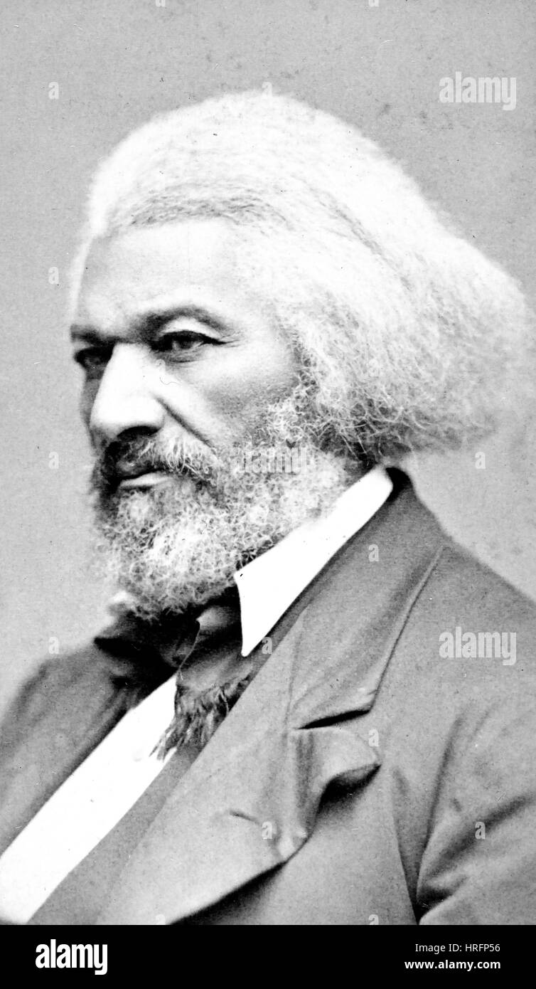 FREDERICK DOUGLASS (1818-1895) African-American politician and abolitionist about 1875 Stock Photo