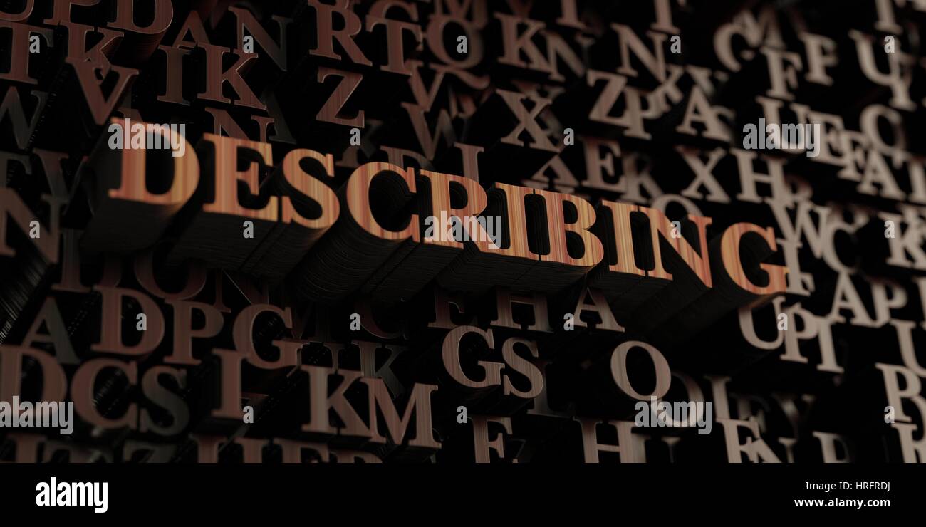 Describing Wooden 3D rendered letters/message. Can be used for an