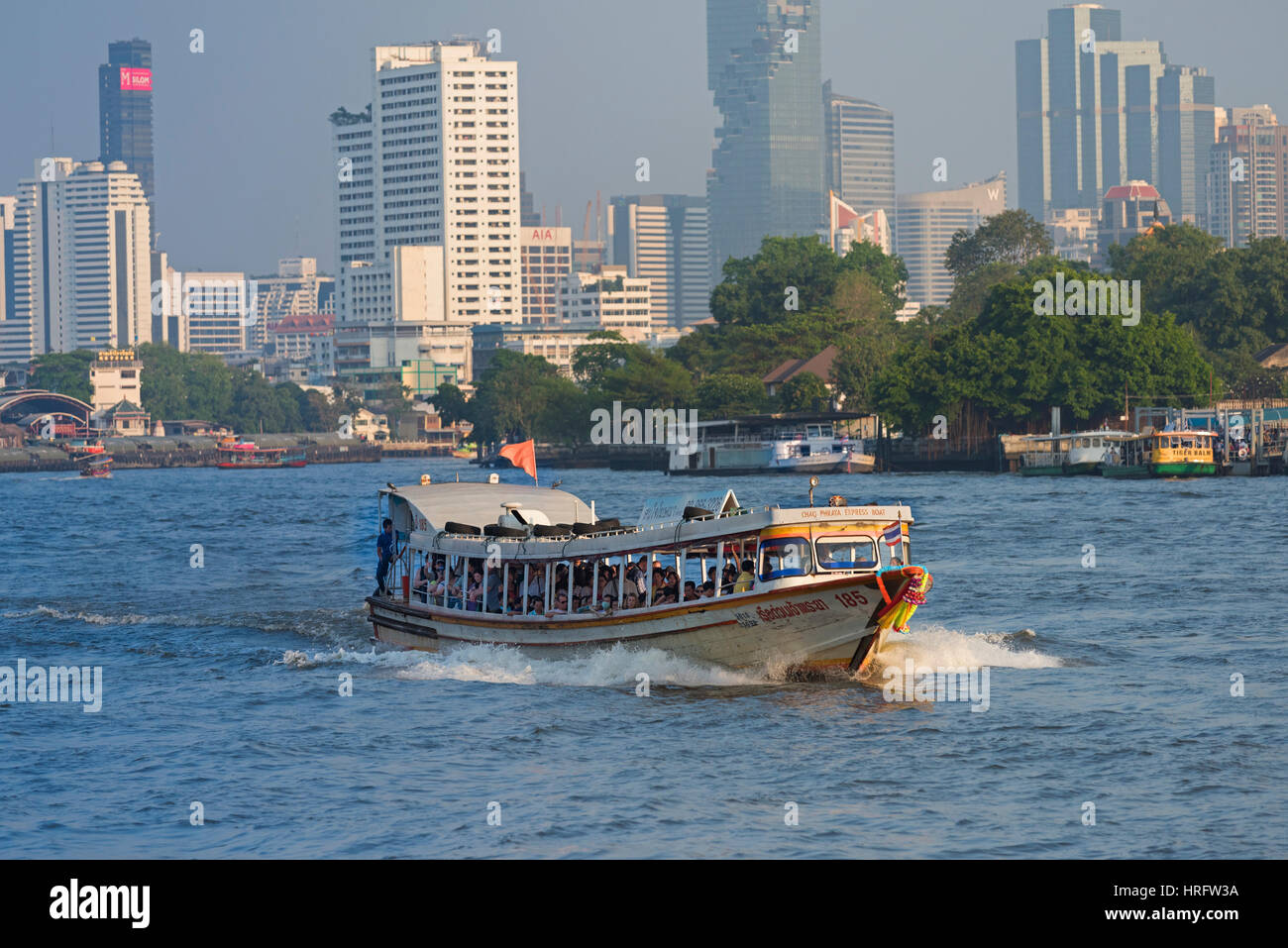Express Ferry Chao Phraya River Bangkok Thailand Stock Photo