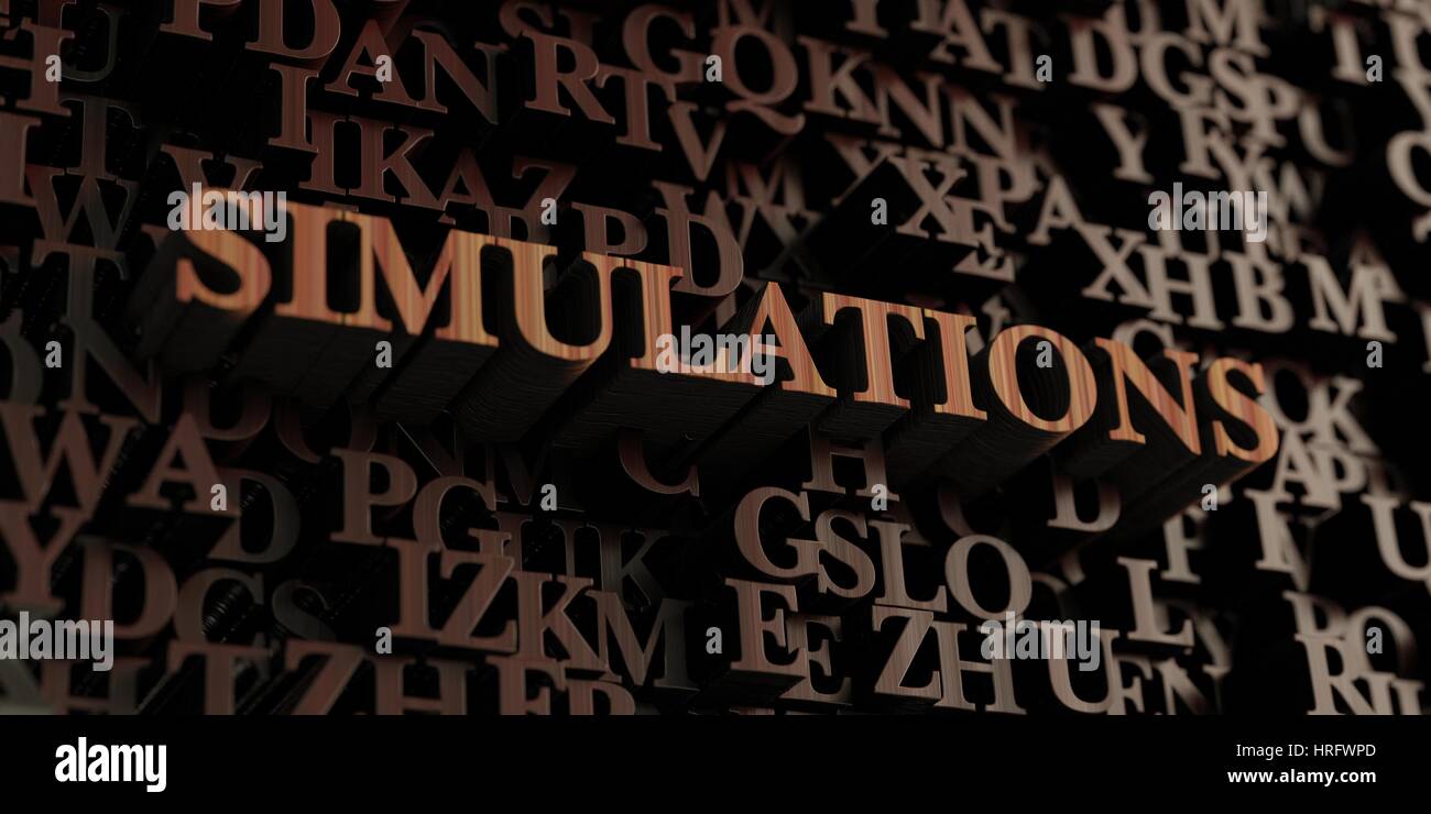 Simulations - Wooden 3D rendered letters/message. Can be used for an ...