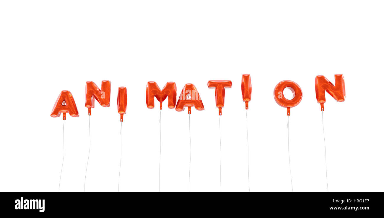 ANIMATION - word made from red foil balloons - 3D rendered. Can be used for an online banner ad or a print postcard Stock Photo - Alamy ANIMATION - word made from red foil balloons - 3D rendered. Can be used for an online banner ad or a print postcard Stock Photo - Alamy