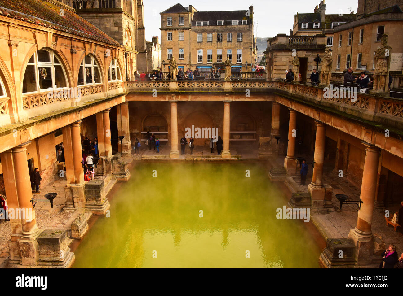 The Roman Baths, Bath City, England Stock Photo - Alamy