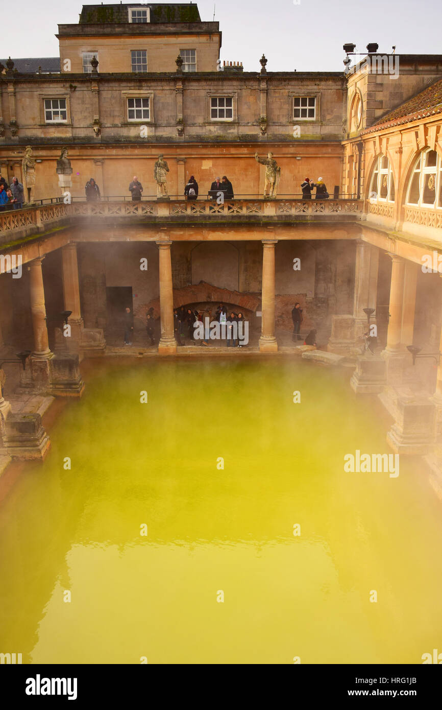 The Roman Baths, Bath City, England Stock Photo Alamy
