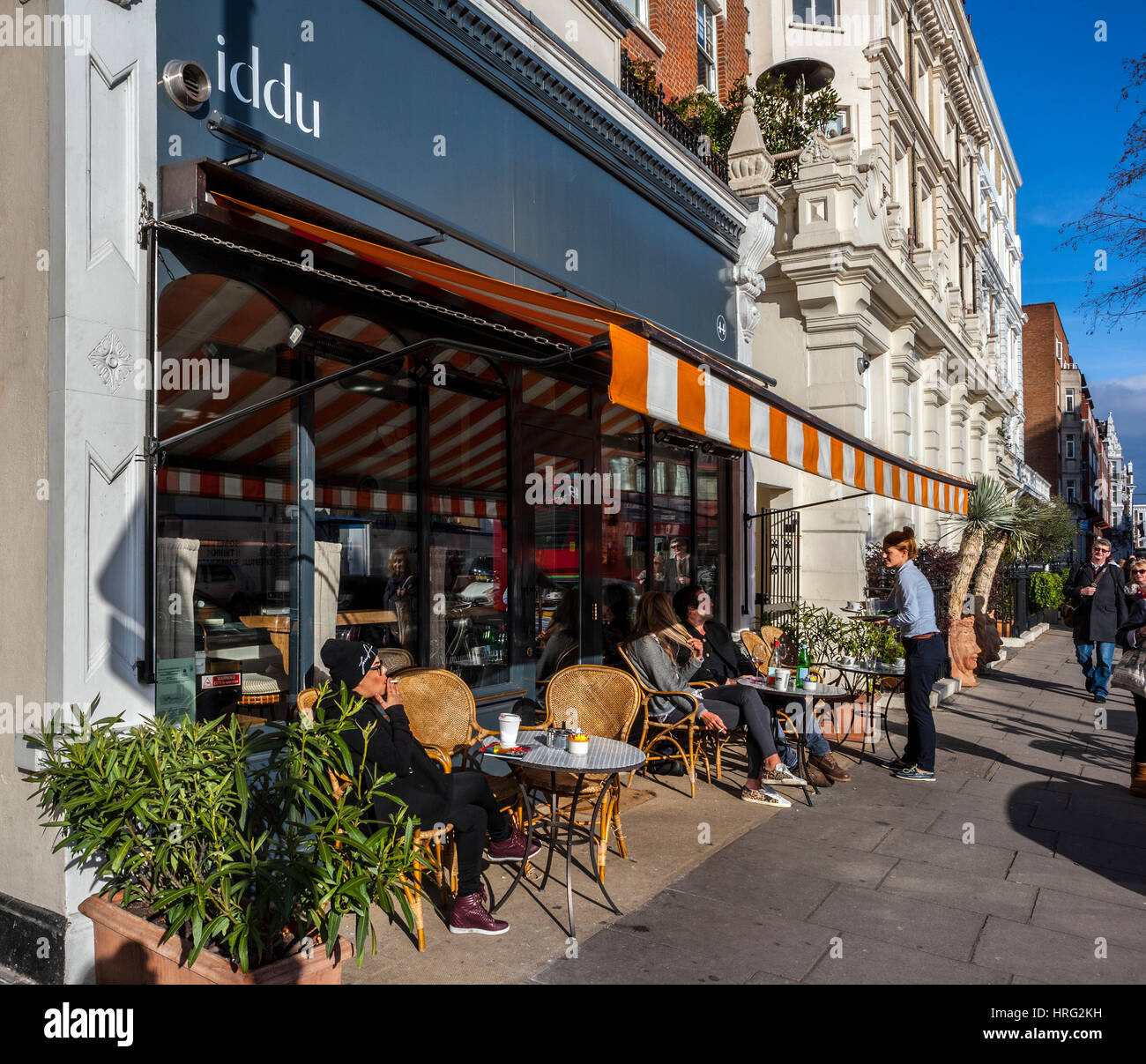 iddu Restaurant, South Kensington, London Stock Photo