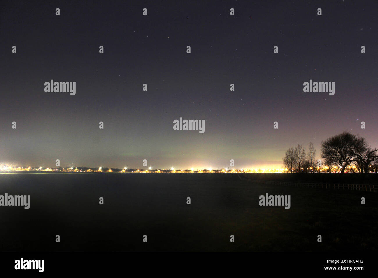 Newcastle upon Tyne, UK. 1st March 2017. Northern Lights (Aurora