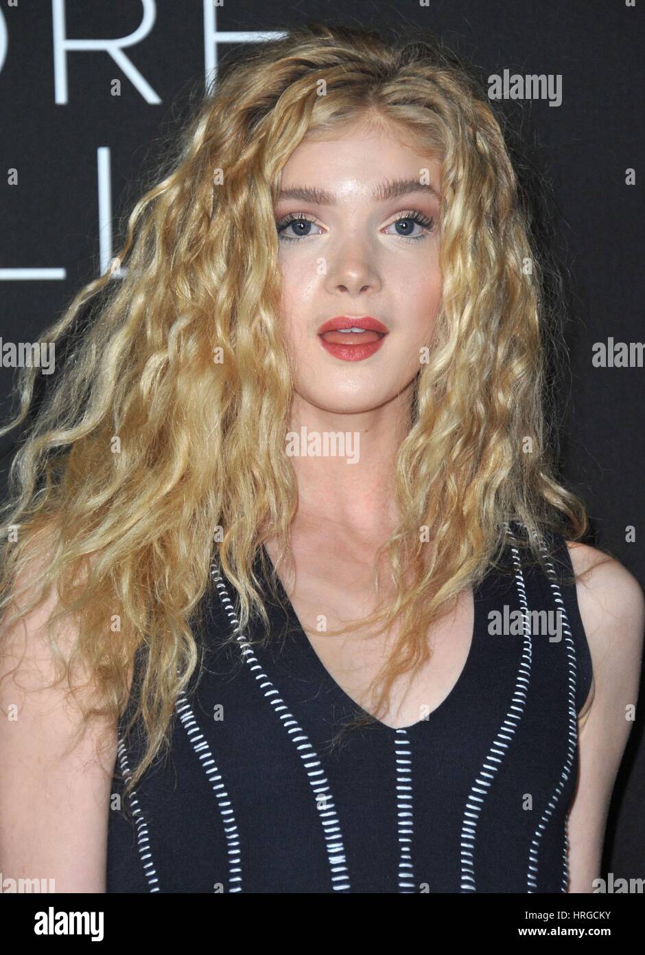 Los Angeles, CA, USA. 1st Mar, 2017. Elena Kampouris at arrivals for BEFORE I FALL Premiere, Directors Guild of America (DGA) Theater, Los Angeles, CA March 1, 2017. Credit: Dee Cercone/Everett Collection/Alamy Live News Stock Photo