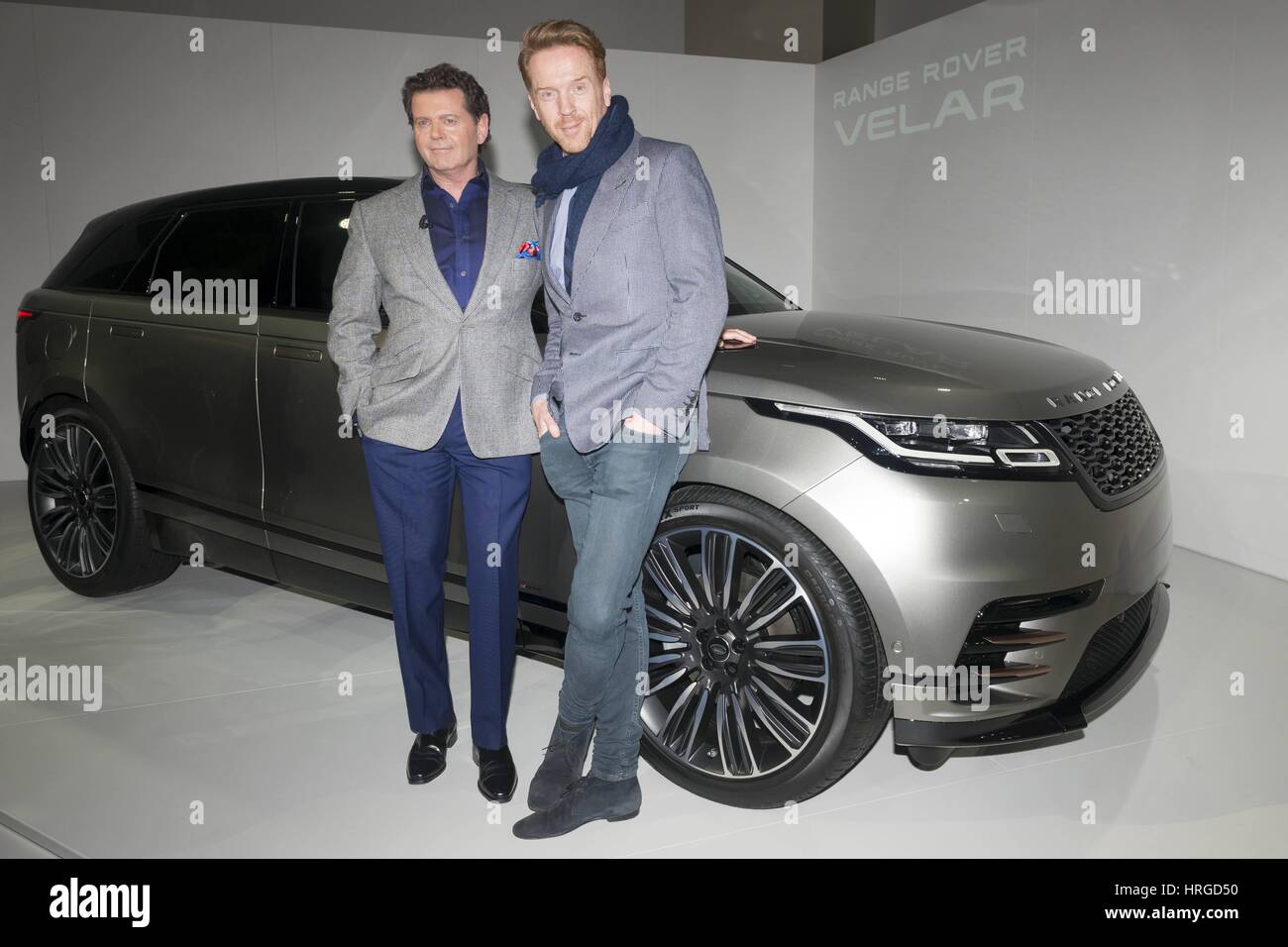 London, United Kingdom Of Great Britain And Northern Ireland. 01st Mar, 2017. Damian Lewis and Gerry McGovern at Range Rover Velar World Premiere in the London Design Museum. London, UK. 02/03/2017 | usage worldwide Credit: dpa/Alamy Live News Stock Photo