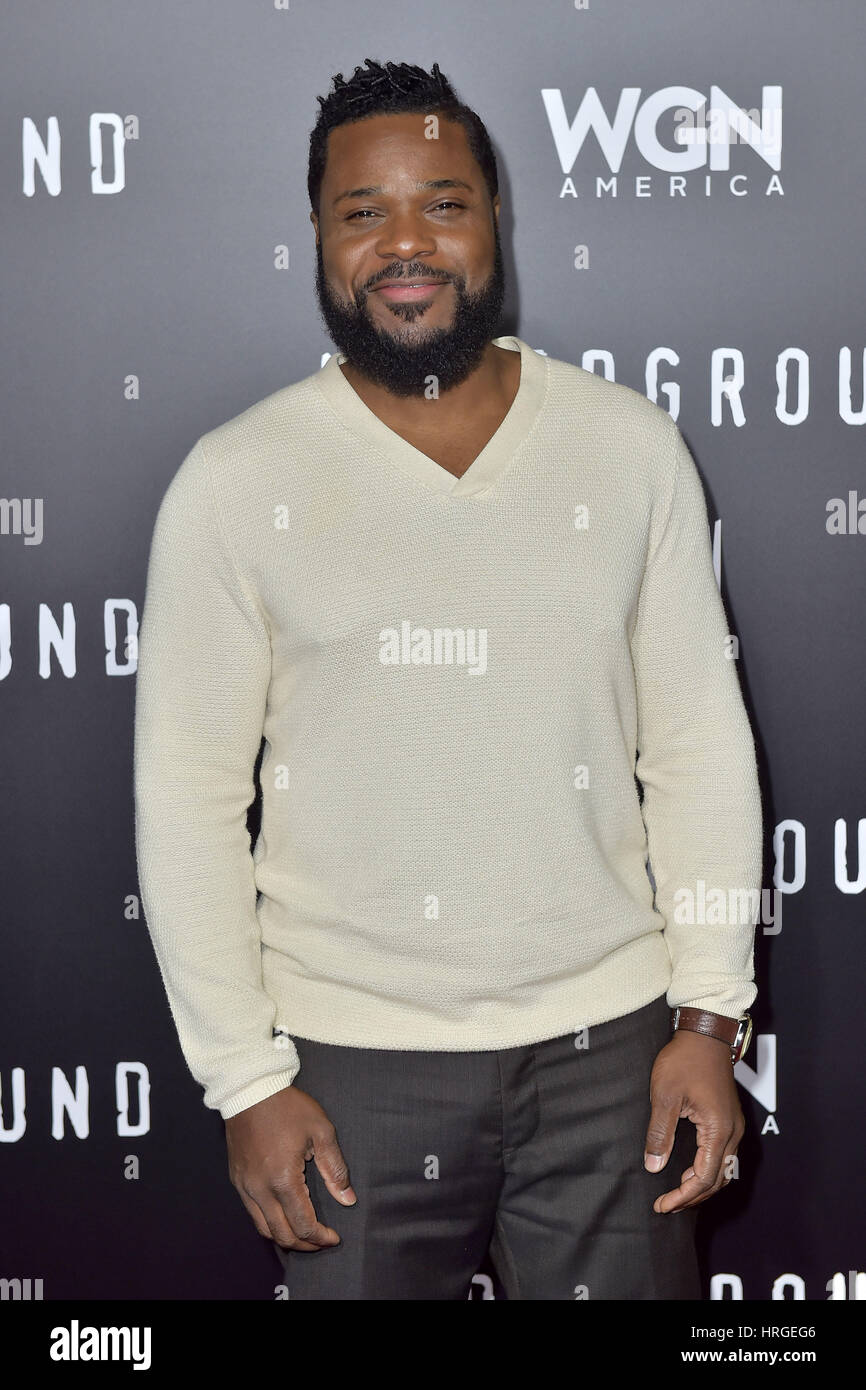 Westwood, California. 28th Feb, 2017. Malcolm-Jamal Warner attends WGN America's 'Underground' Season Two Premiere Screening at Regency Village Theatre on February 28, 2017 in Westwood, California. | Verwendung weltweit/picture alliance Credit: dpa/Alamy Live News Stock Photo