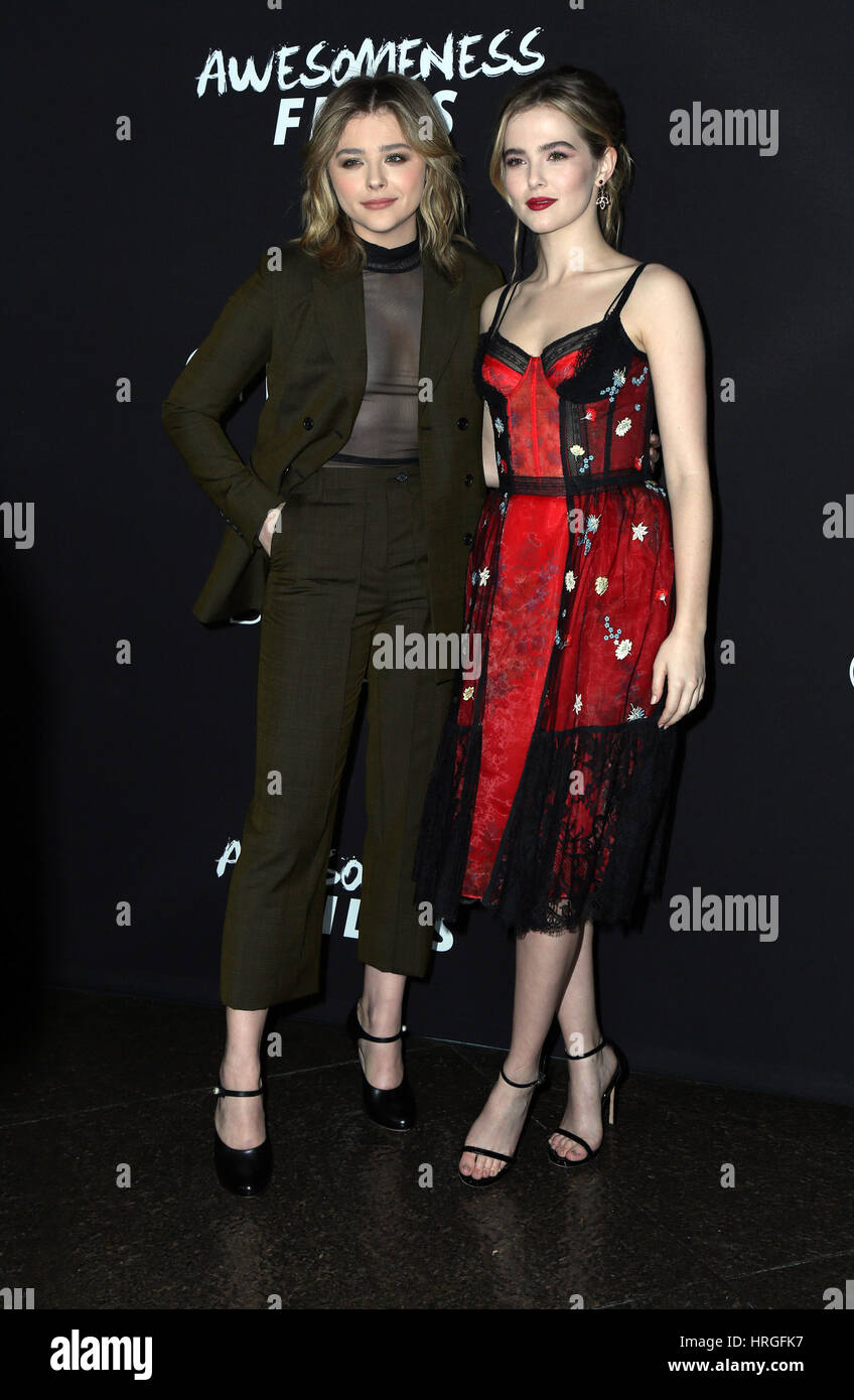 Los Angeles, Ca, USA. 01st Mar, 2017. Chloe Grace Moretz, Zoey Deutch