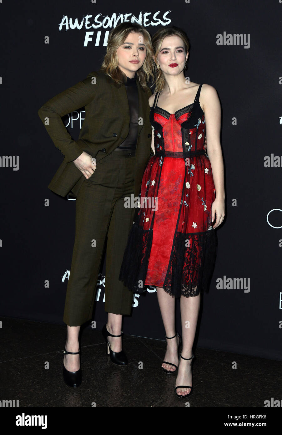 Los Angeles, Ca, USA. 01st Mar, 2017. Chloe Grace Moretz, Zoey Deutch