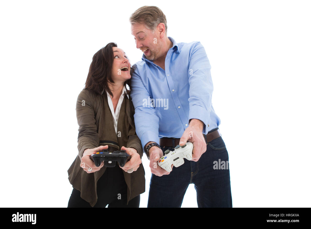 Couple gaming hires stock photography and images Alamy