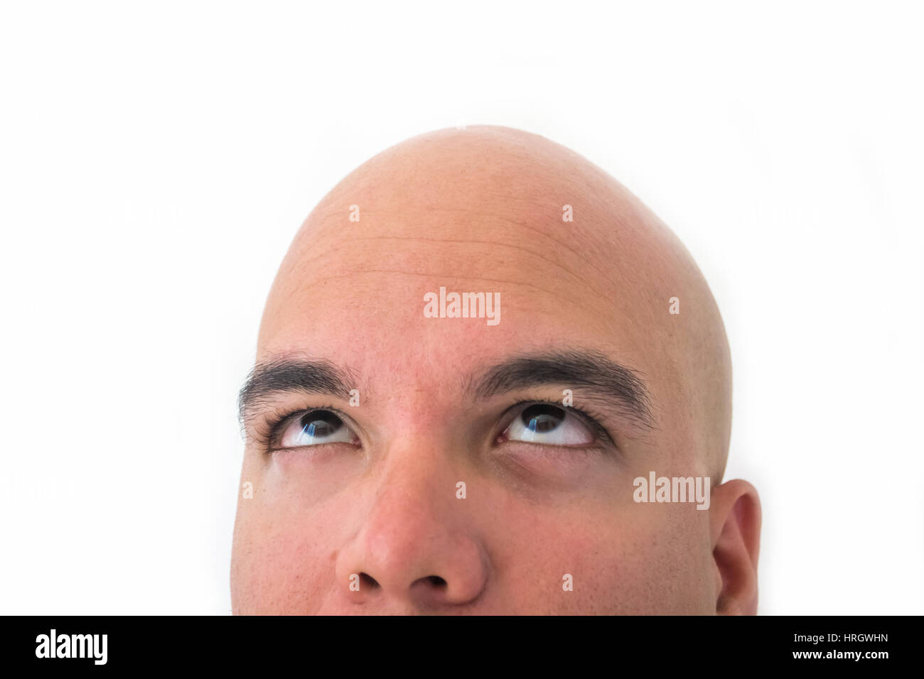 Portrait black man bald head hi-res stock photography and images - Alamy