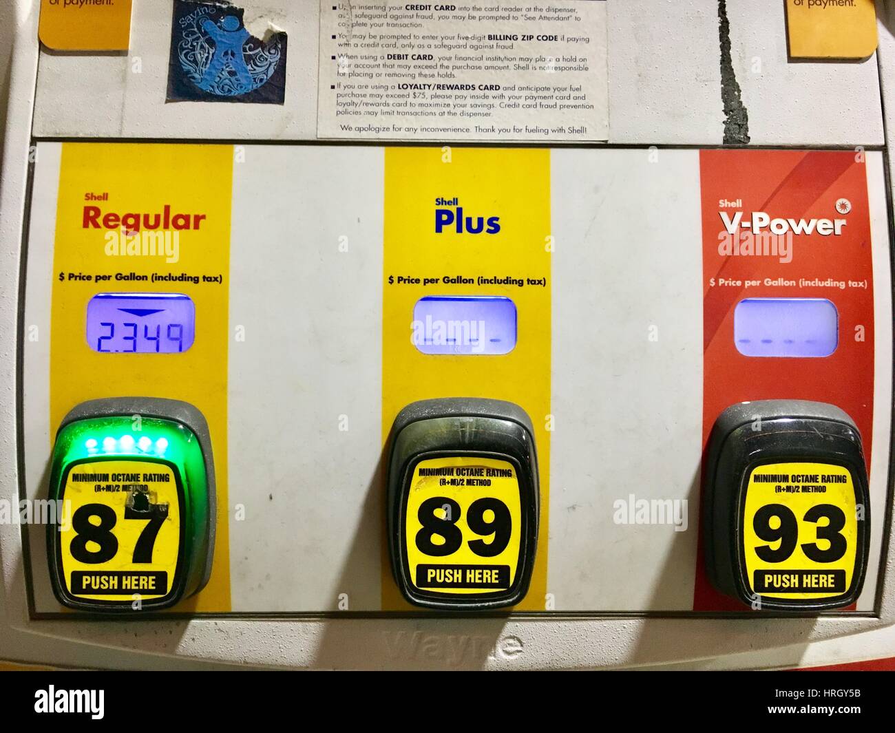 Gas prices at the pump Stock Photo Alamy