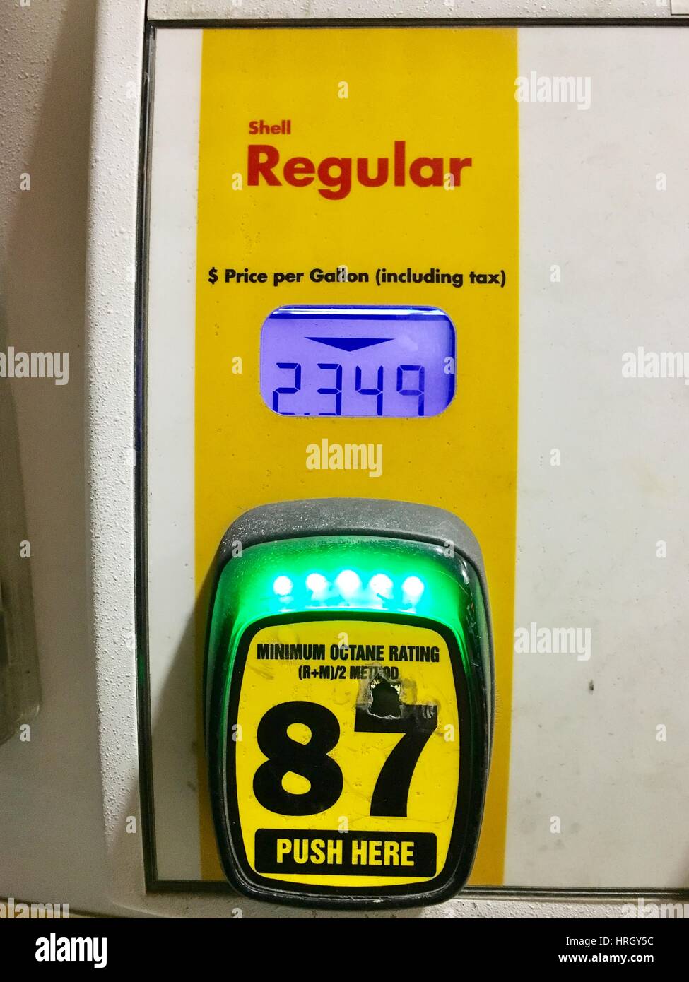 Gas prices at the pump Stock Photo Alamy