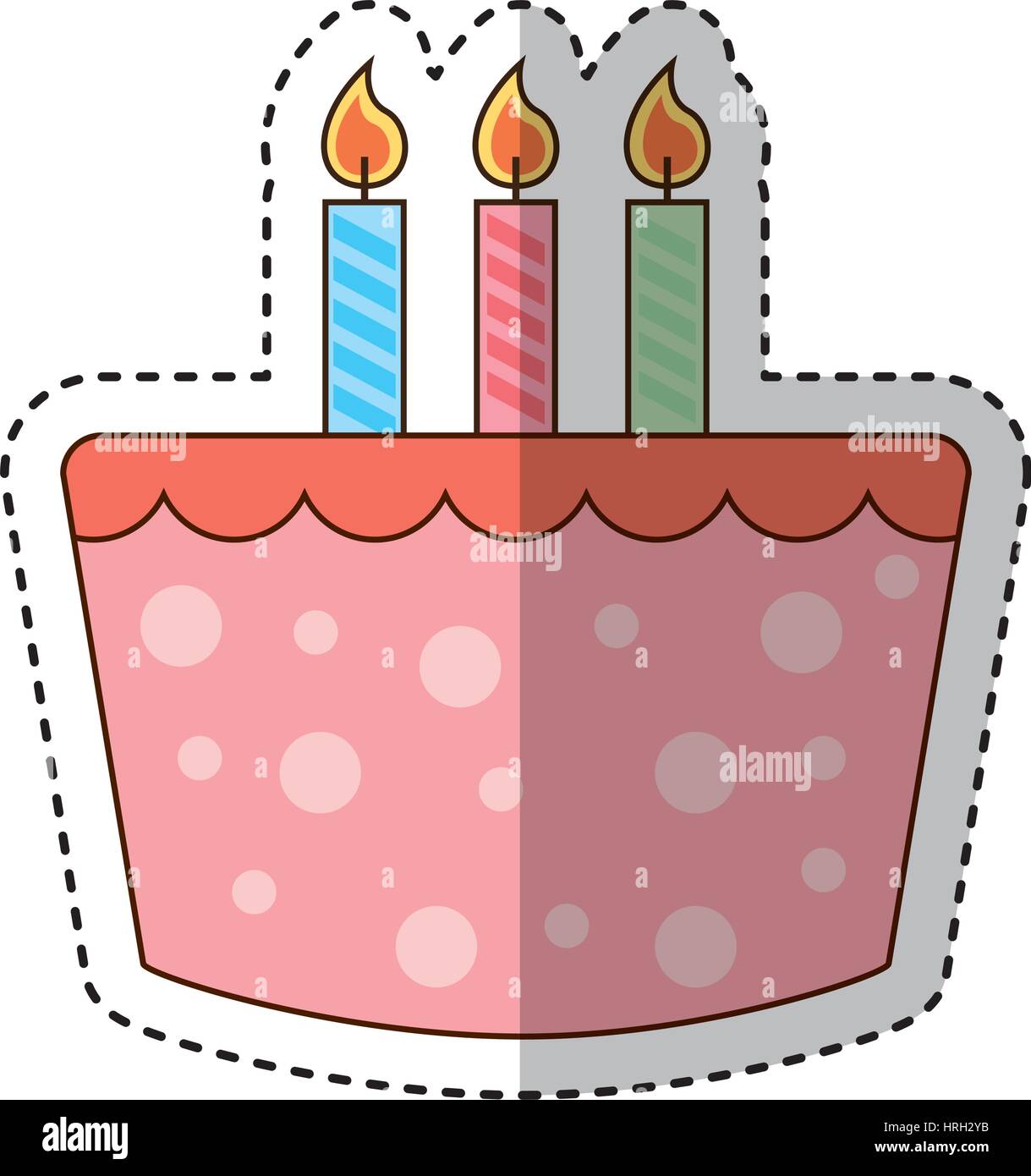 sweet cake birthday icon Stock Vector Image & Art - Alamy