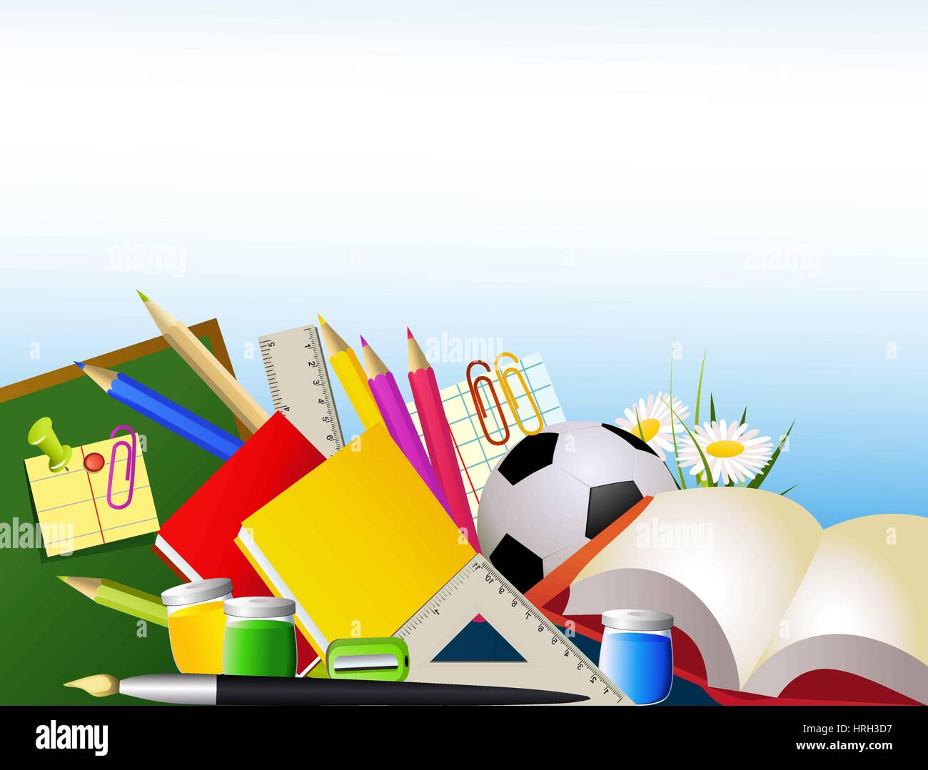 Back to school background Stock Vector Image & Art - Alamy