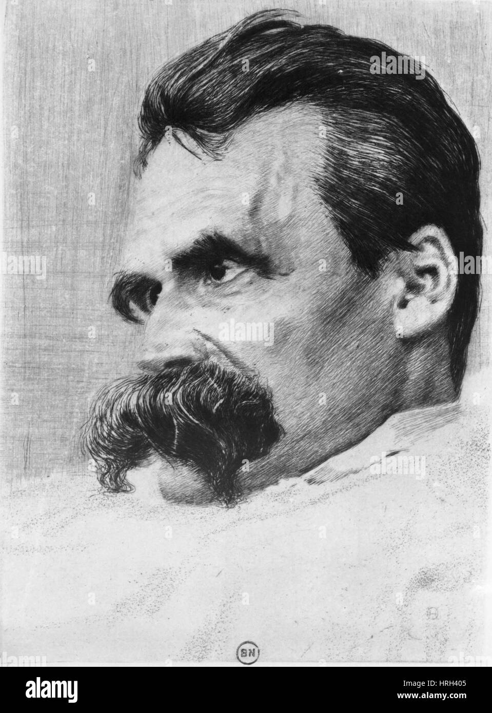 Friedrich Wilhelm Nietzsche, German Philosopher Stock Photo