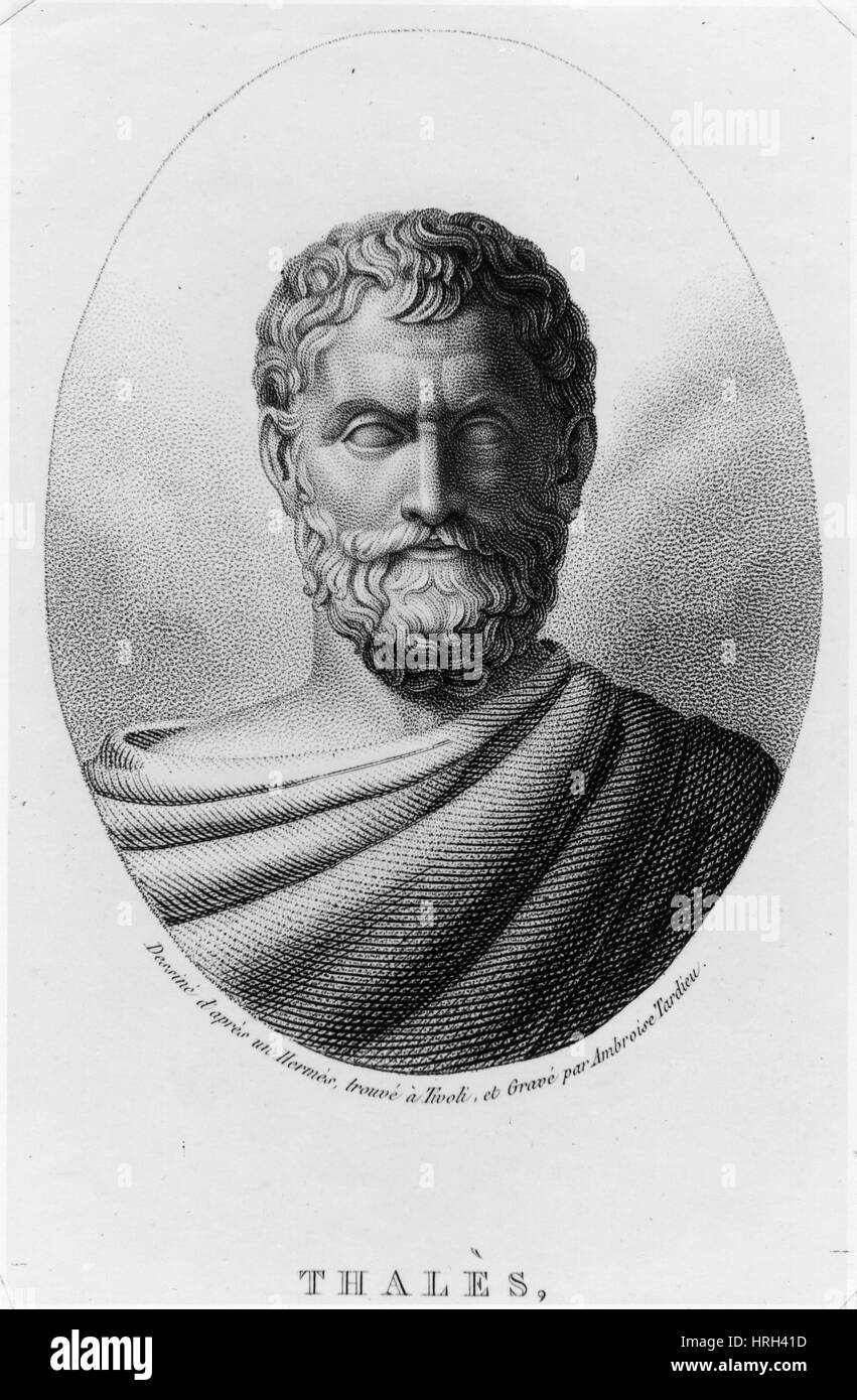 Thales of Miletus, Sage of Greece Stock Photo