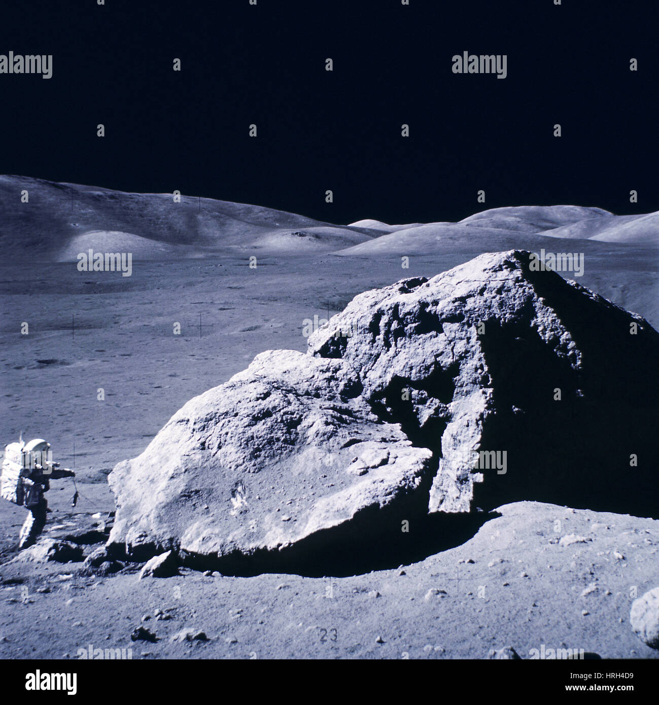 Apollo 17 Moon Landing Stock Photo