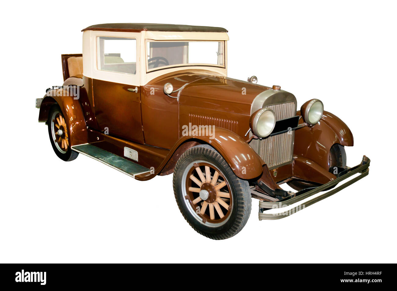 Vintage Car isolated on white background Stock Photo - Alamy