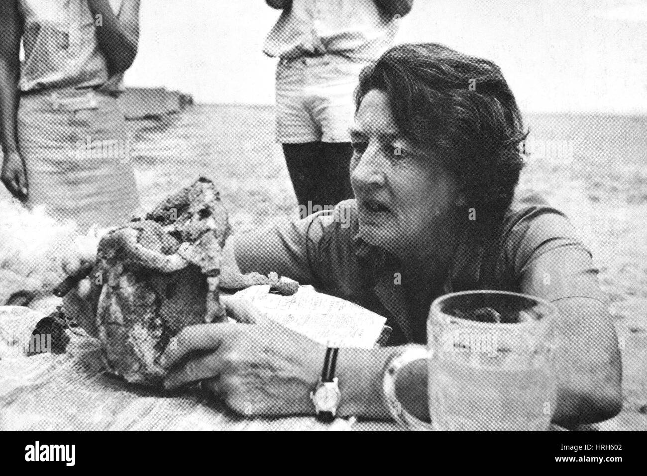 Mary Leakey, English Archaeologist Stock Photo