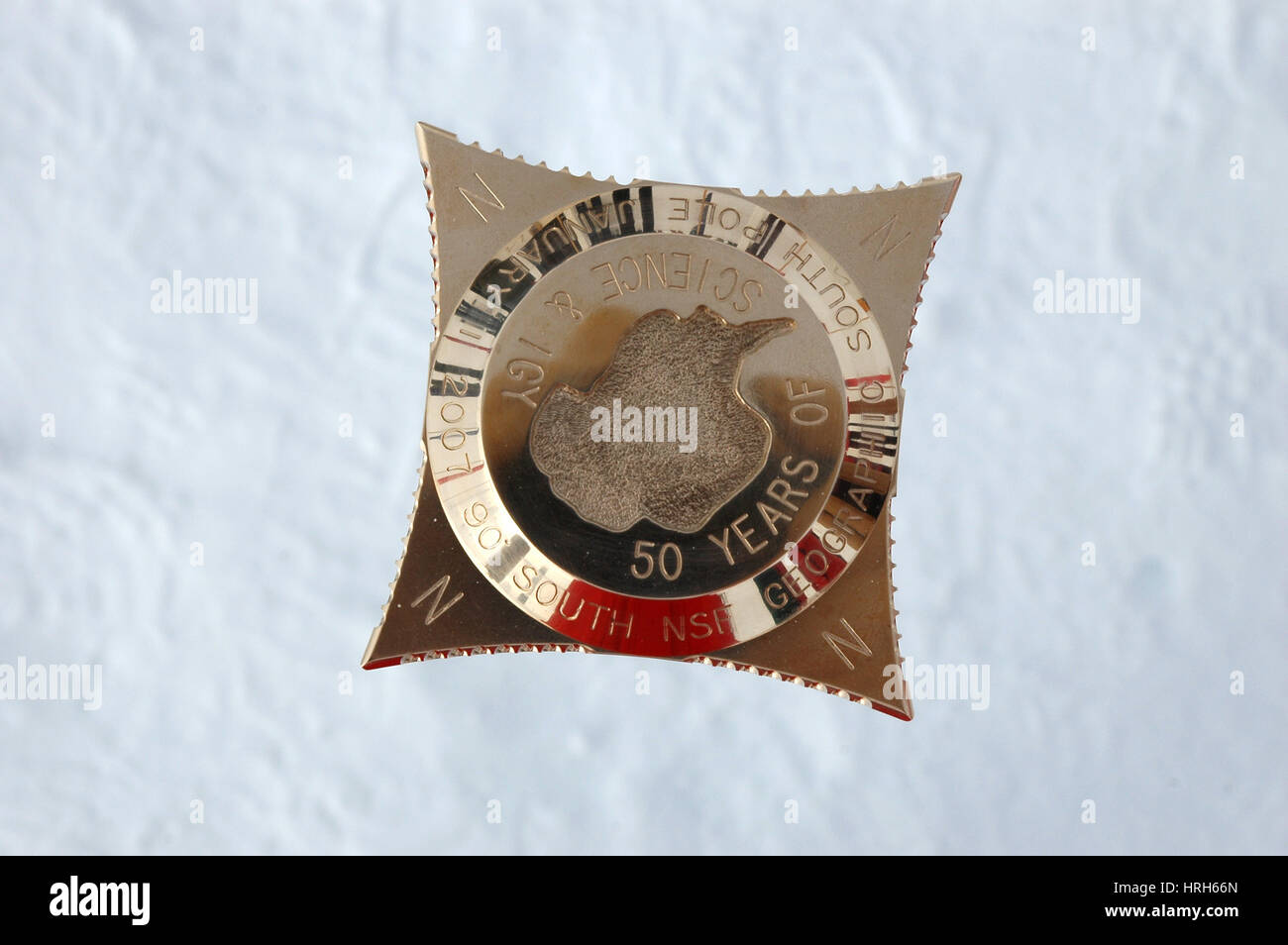 Geographic South Pole Stock Photo