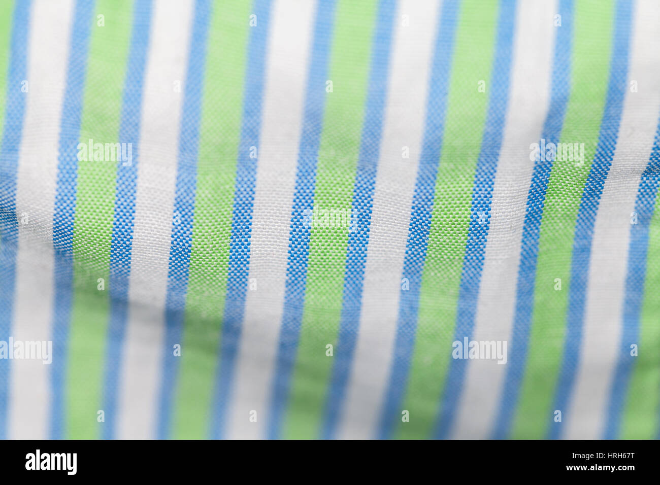 green, blue and white lined cotton texture Stock Photo