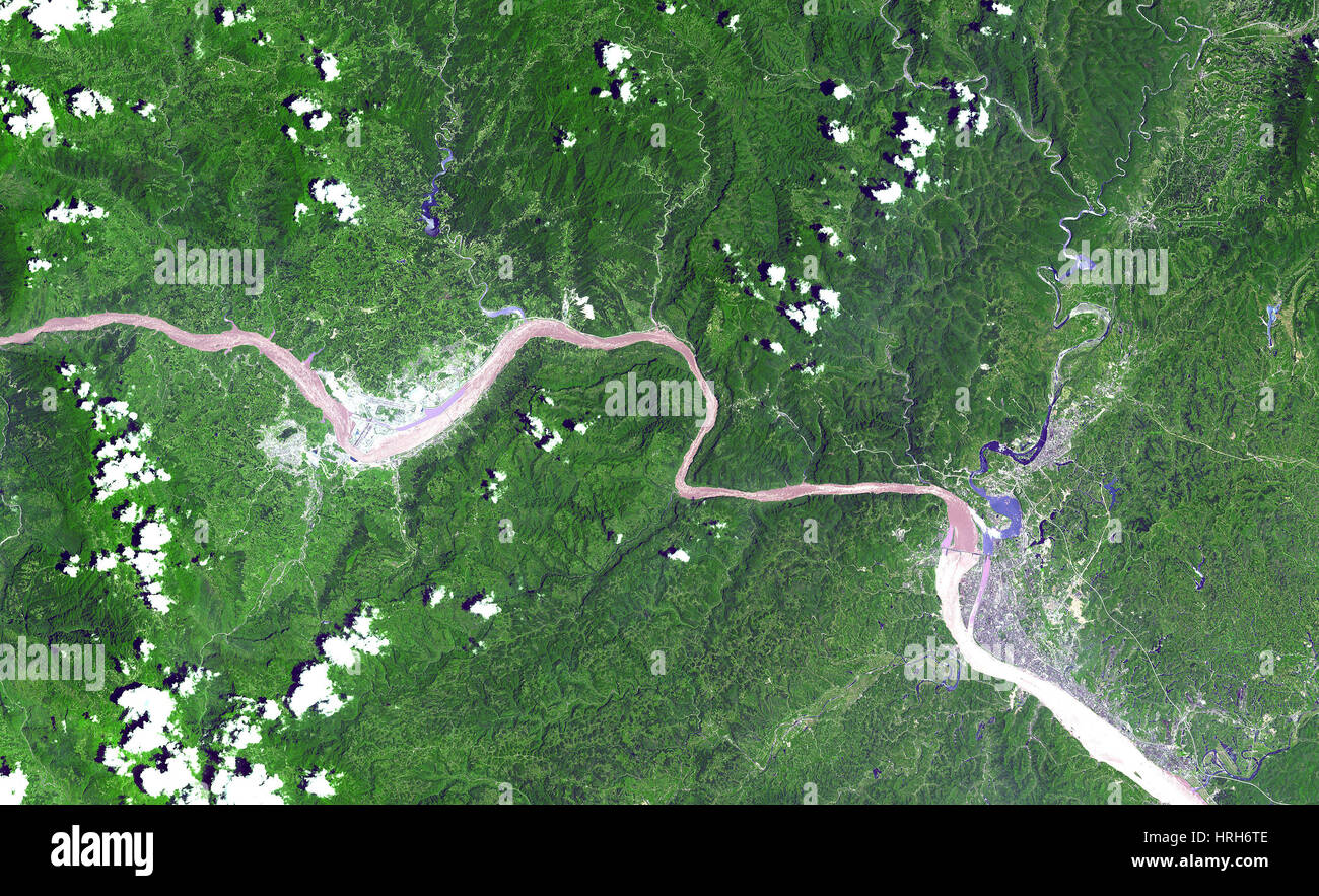 Three Gorges Dam, China Stock Photo