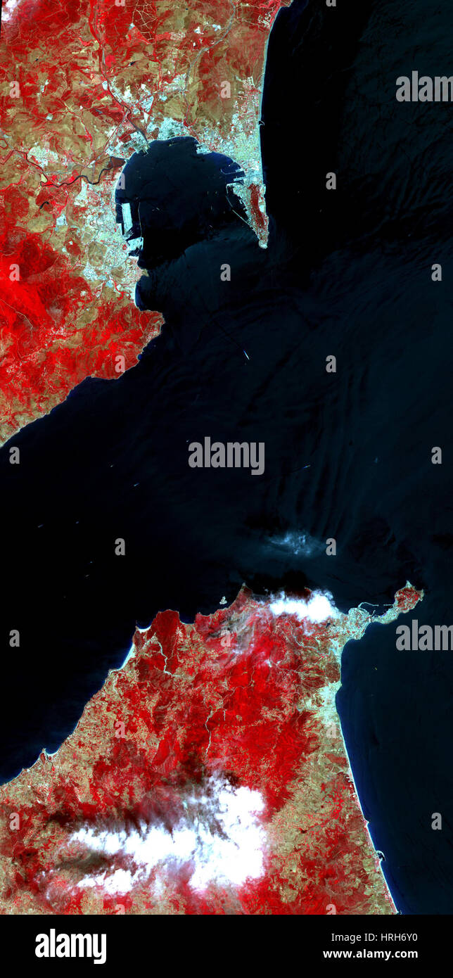 Strait of gibraltar pillars of hercules hi-res stock photography and ...