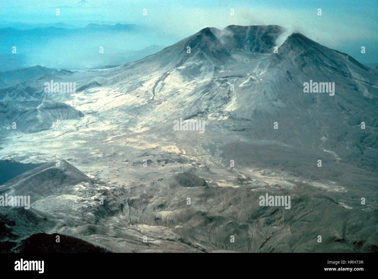 Mount St. Helens After Eruption Stock Photo