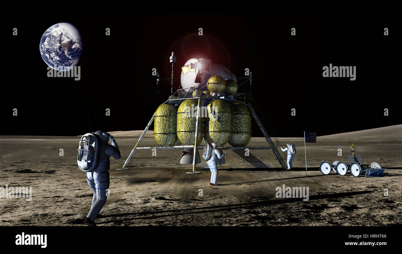New lunar lander Stock Photo