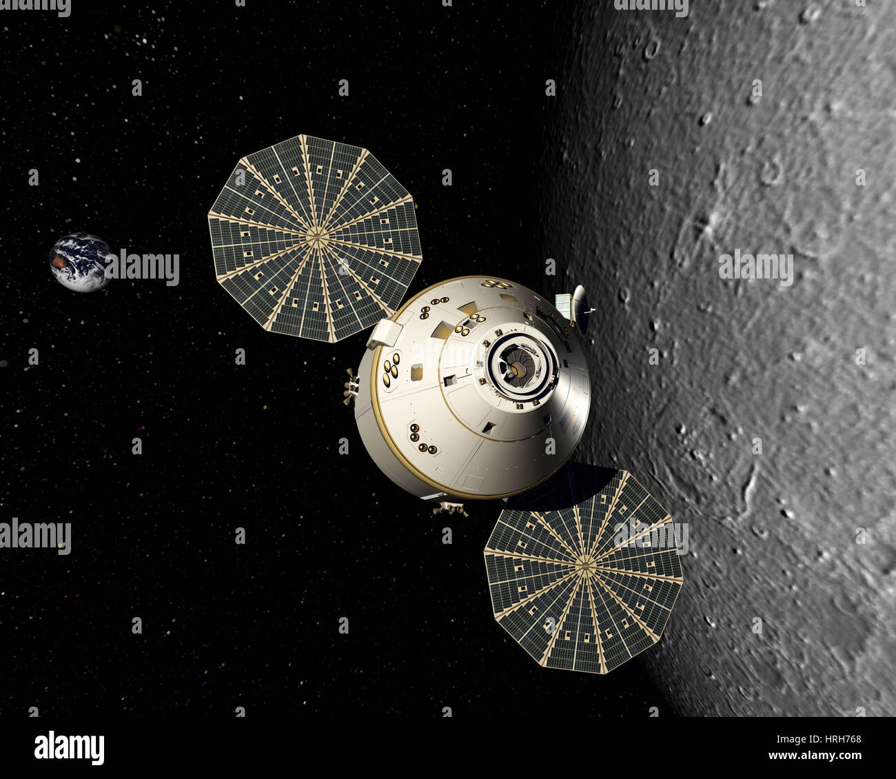 Orion spacecraft Stock Photo