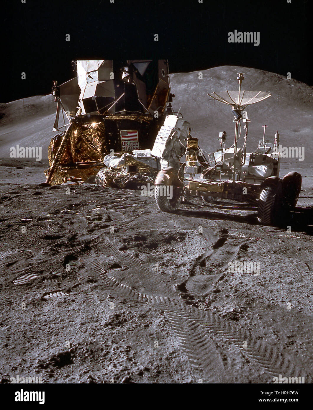 Apollo 15 Lunar Roving Vehicle Stock Photo