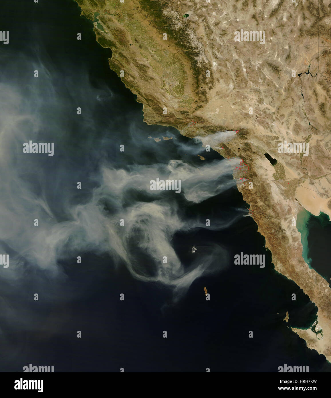 Southern California Wildfires Stock Photo