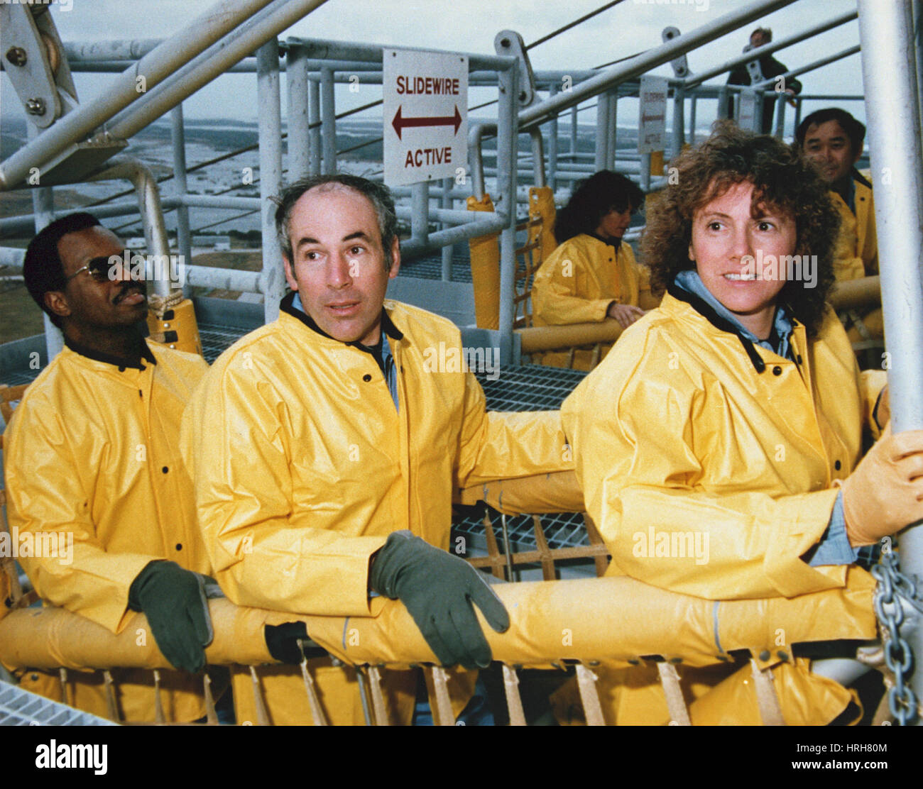 STS-51L Challenger crew in training Stock Photo