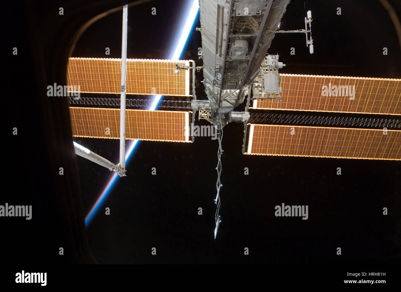Expedition 16, ISS Solar Array, 2007 Stock Photo - Alamy