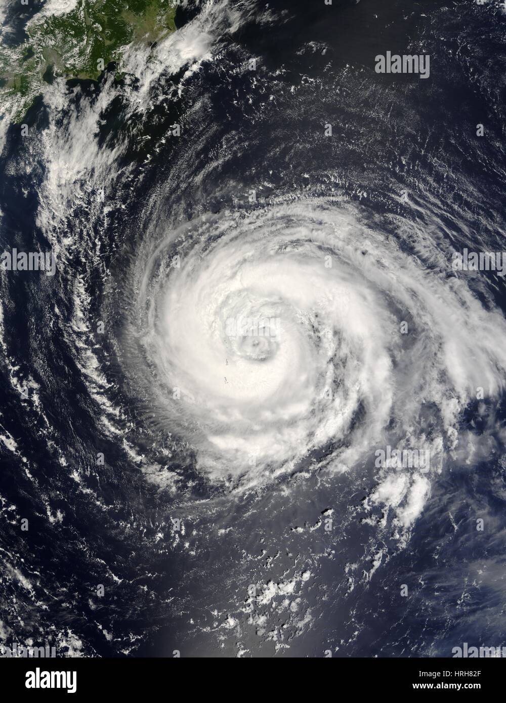 Typhoon Fitow Stock Photo