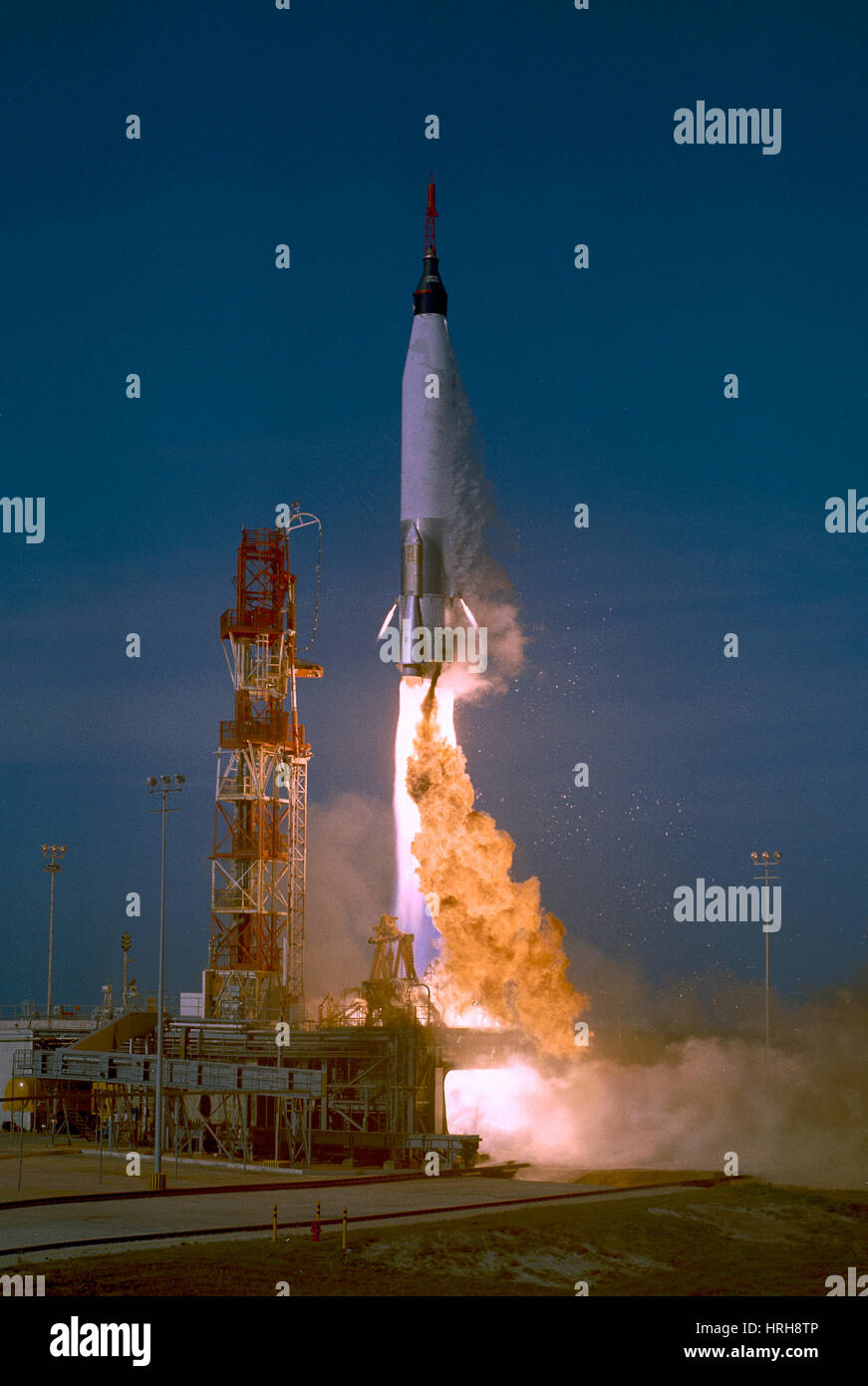 Mercury-Atlas Capsule Test Stock Photo