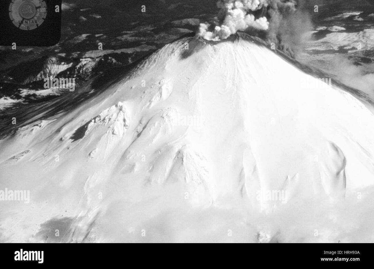 Pre-eruption activity of Mount St. Helens Stock Photo