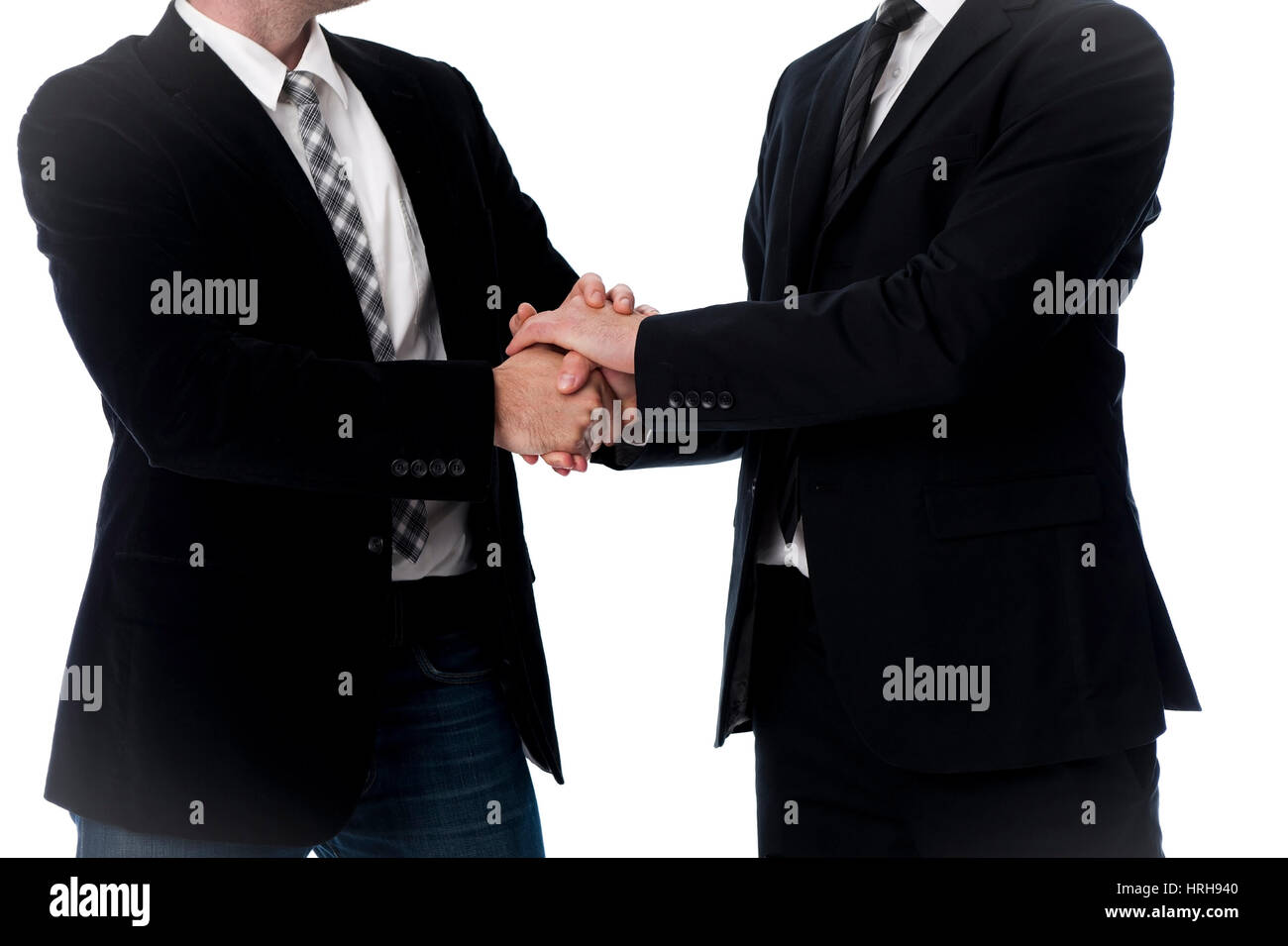 Model released, Handschlag unter Geschaeftsmaenner - handshake in business Stock Photo