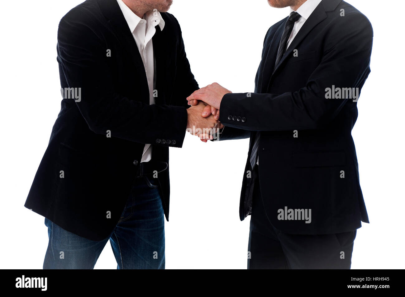 Model released, Handschlag unter Geschaeftsmaenner - handshake in business Stock Photo